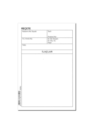 Dilman Reçete 100 Lü N11.3348