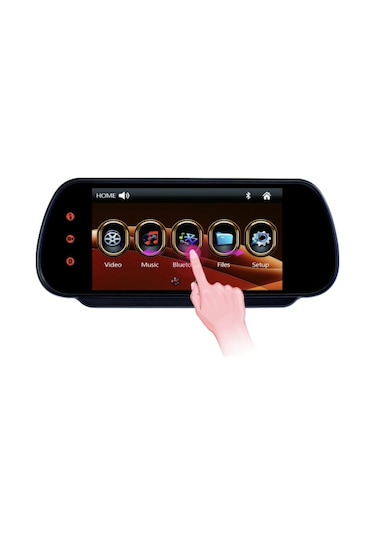Audıomax 7 İnç Araç Ayna Monitör Bluetooth Mirrorlink Dikiz Aynas