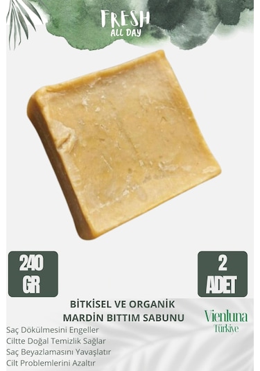 Vienluna El Yapımı Mardin Bıttım Sabunu 2 x 120 G