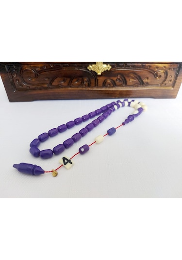 Soma Tesbih Ahmet Özdemir İmzalı Eski Bilardo Topu 4no Katalin Malzeme Tesbih