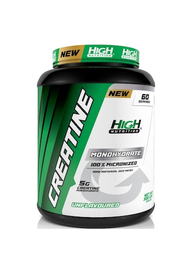 High Nutrition Mikronize Creatine Monohydrate 300 G 60 Servis 1 Serviste 5 G Kreatin Kreatine Saf Aromasız
