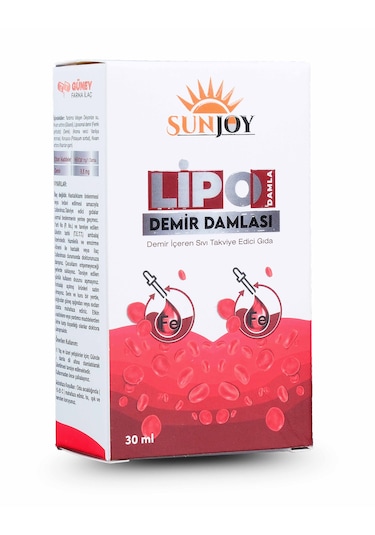 Sunjoy Lipo Demir İçeren Takviye Edici Gıda 30 ML