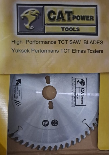 Sunta - Ahşap Elmas Daire Testere 250 Mm X 30 Mm - 60 Diş Elmas Testere Cat