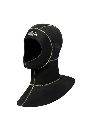 Kosona 3mm Kalın Neopren Dalış Şapka: Kışın Isı Sağlar, Su Altı Sporları İçin Esnek Ve Isı Tutucu - Sarı Çizgili M Boyu