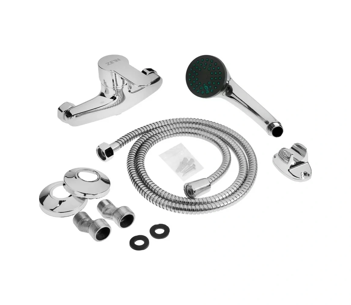 Zeın Duş Seti İle Banyo Bataryası 52398446 Krom