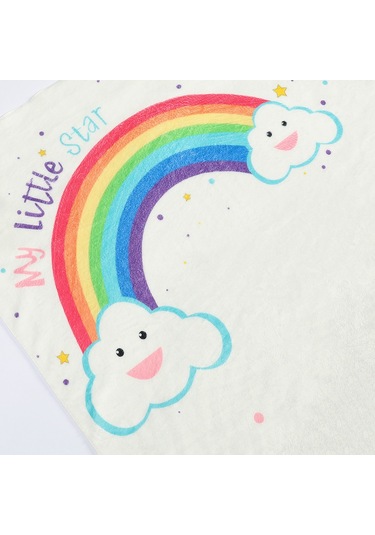 Suofeng Bebek Ay Ay Büyüme Battaniyesi - Yumuşak Flanel Fotoğraf Örtüsü 47x39 İnç Çok Renkli