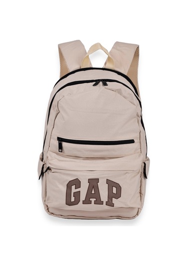 Gap Çift Bölme Sırt Çantası Krem 12851 Krem - Krem