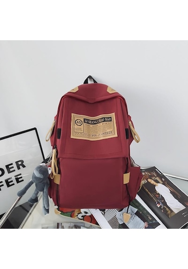Mavi Kore Versiyonu Schoolbag Unisex Ortaokul Öğrencisi Su Geçirmez Moda Marka Sırt Çantası Erkek Büyük Kapasiteli Çift Sırt Çantası 30x14x40cm