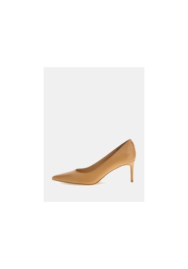 Guess Bravo4 Kadın Gri Deri Topuklu Ayakkabı Flpbv4lea08-sand Gri