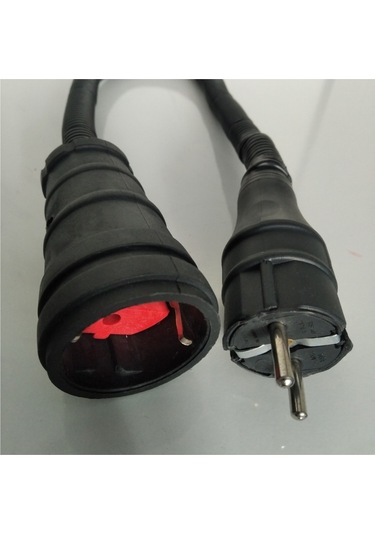 10 Metre Dış Ortam Spiral Zırhlı Uzatma Kablosu - G3x2.5 Kablo Kesiti 10 Metre