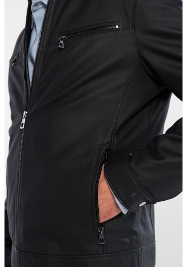 Tamer Tanca Erkek Hakiki Deri Siyah Deri Mont 571 Smr 768 Erk Dr Mont Sk25/26 Sıyah Tafta Siyah Siyah