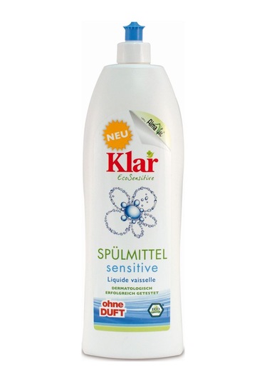 Klar Organik Kokusuz Elde Sıvı Bulaşık Deterjanı 1 L