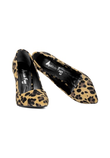 Elit Mst1920t Kadın Stiletto Leopar Leopar