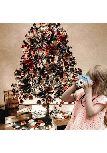 Moveevo Çocuklar İçin Yüksek Kaliteli Dijital Fotoğraf Makinesi - 1080p Video, 8mp Fotoğraf, 2.0" Lcd Ekran, Pembe Hediye Seti Kamera, Kablolar, Askı Pembe