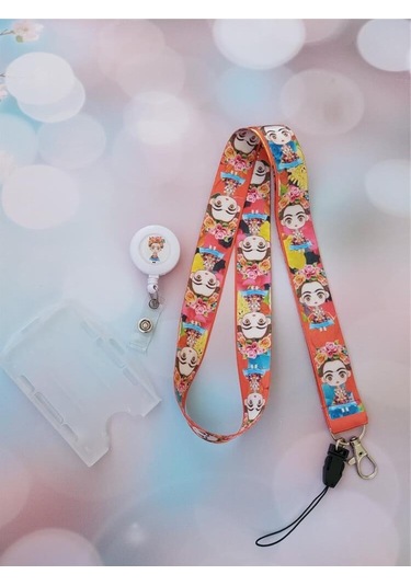 Frida Kart Askısı Ve Frida Yoyo Yaka Kartlığı Yatay Dikey Kart Koruyucu