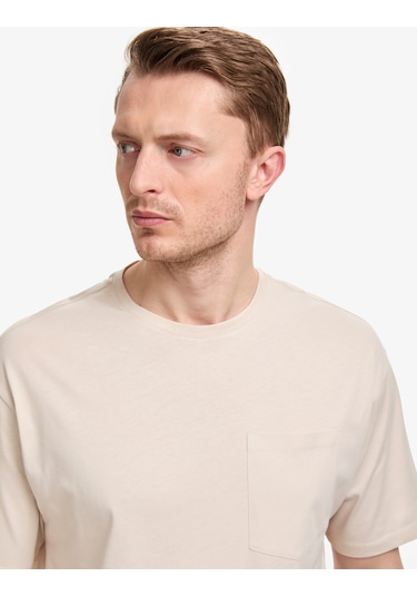 Pierre Cardin Erkek Bej Tişört Basic 50325300-vr011