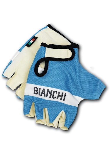 Shimano Bianchi Bisiklet Eldiveni Classıc Mavi/beyaz Xl Siyah