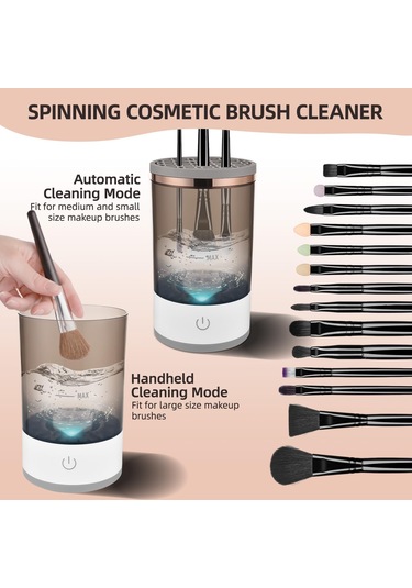 Loujın Kozmetik Fırça Temizleyici - Usb İle Çalışan Otomatik