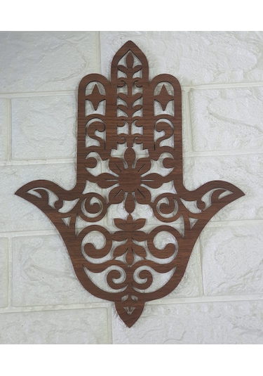 24x30 Cm Fatıma'nın Eli Ahşap Duvar Dekoratif