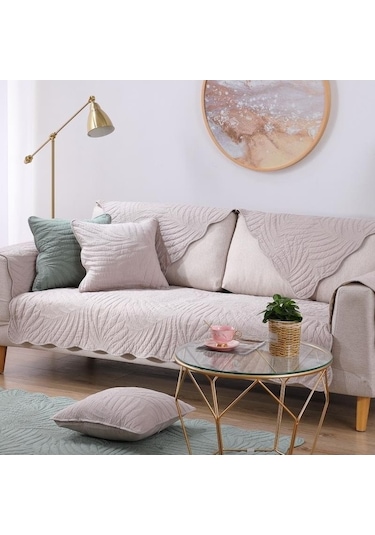 Novahub Haki Kanepe Örtüsü Avrupa Evrensel Kanepe Havlu Örtüsü Kaymaz Kanepe Örtüsü Kanepe Havlusu Oturma Odası Dekor İçin 70 90cm Haki