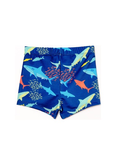 Uv Korumalı Erkek Çocuk Deniz Şortu Bebek Şortu 5249 Balık Koyu Lacivert Koyu Lacivert