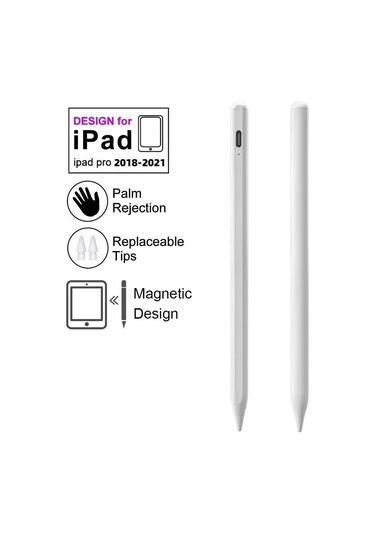 Maiyame Yp0015 Siyah İpad Uyumlu 2018-2021 Kapasitif Kalem: Eğimli Basınç Duyarlı, Manyetik Tutma Ve Yanlış Dokunmayı Önleyen Dokunmatik Kalem