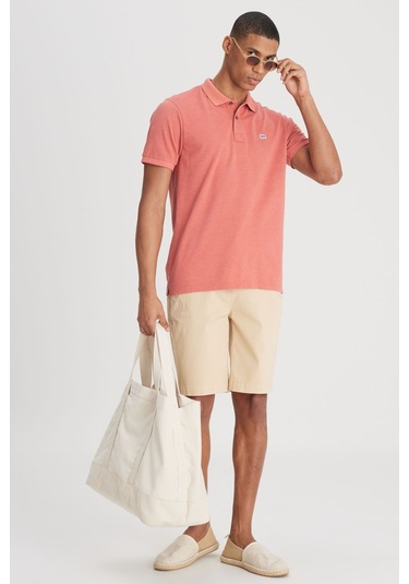 Lee Polo Yaka Tshirt Kırmızı Erkek Kısa Kol T-shirt 000000000101982725