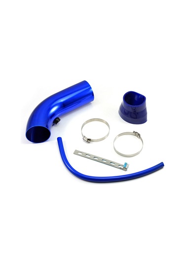 Vkemall Alüminyum Araç Hava Girişi Seti 76mm - Gaz Tepkisi & Beygir Gücü Artırıcı Evrensel Uyumlu Gümüş