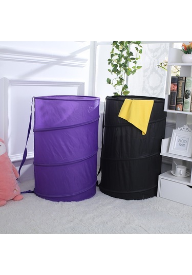 Yifomall Büyük Boy Oxford Kumaş Çöp Çanta, Askılı İpliği İle Taşınabilir, Katlanabilir Ev Ve Ofis Organizasyon Kutusu Mavi Diğer