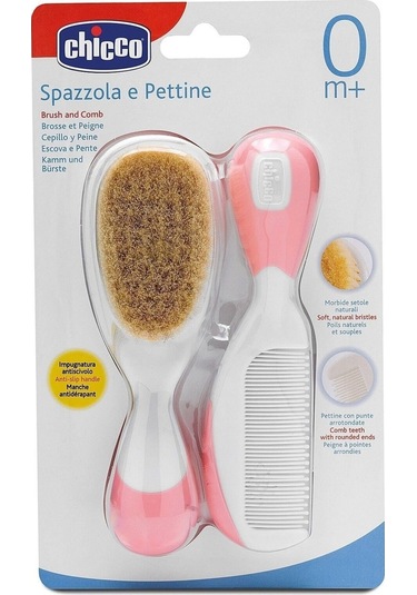 Chicco Fırça ve Tarak Seti 0 Ay+ Pembe