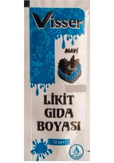 Visser Likit Gıda Boyası Mavi 12 ML