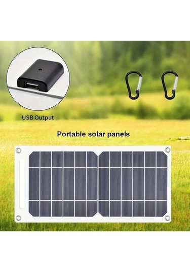 Xuweiwei 1 Adet Dayanıklı Manyetik Güneş Şarj Paneli Güneş 30w 5v Usb Çıkışlı Fotovoltaik Modül Güç Bankaları Telefonlar Kamp Ev Karavan