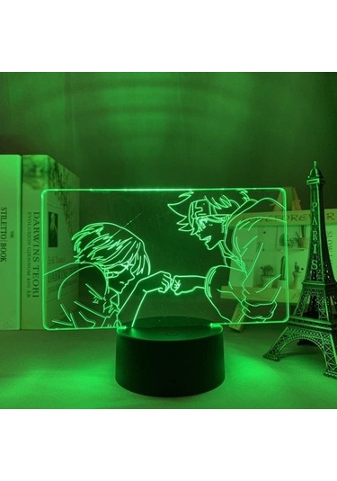 Szypzstore Anime Led Işık Sk8 Infinity Yatak Odası Için Dekoratif Işık Doğum Günü Hediye Odası Dekor Manga 3d Lamba Sk8 The Infinity Bıtlpe Siyah