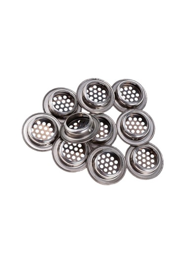 Trendooze Homyl Paslanmaz Çelik Yuvarlak Havalandırma Panjuru 25mm Beyaz Ev Dekorasyonu