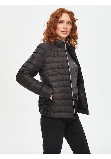 Kapitone Mont 00042-1 B00042-110 Siyah