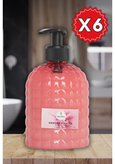 Sıvı Sabun Pudra Kokulu 500 Ml 6 Adet