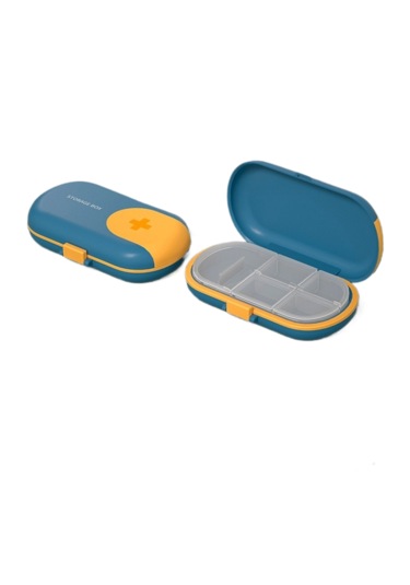 Taşınabilir İlaç Dağıtım Kutusu-mavi