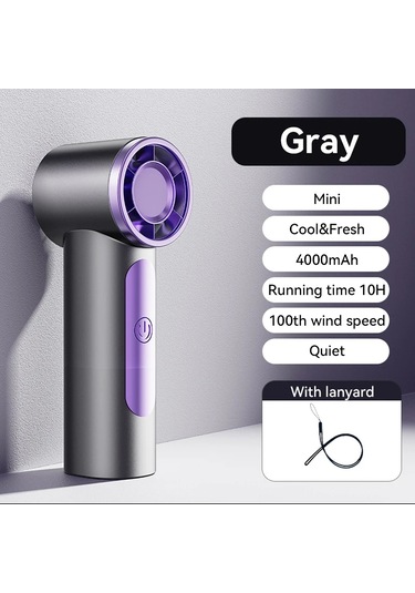 Goldenqian Cafele Mini Yüksek Hızlı El Fanı 100 Rüzgar Hızı 4000 Mah Masaüstü Fanı Dış Mekan, Seyahat Ve Kamp İçin Taşıması Kolay Null