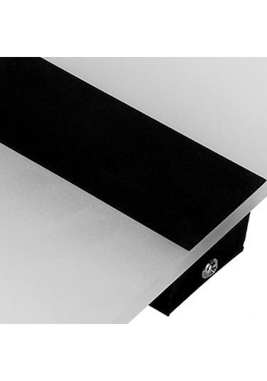 Suofeng Siyah Led Duvar Lambası, Islak Işık, Döner Panel, Göz Koruyucu, Akrilik Ve Alyuminyum, Yatak Odası/ Oturma Odası Büyük Boy Diğer