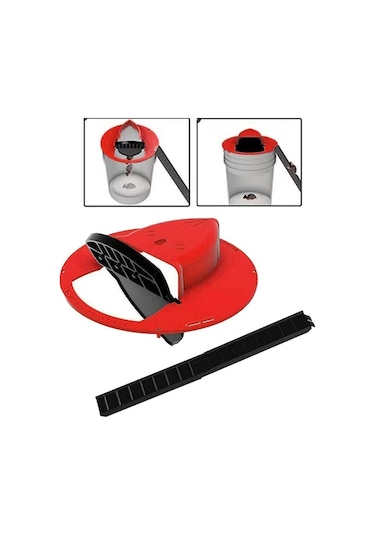 Createtech Homyl Plastik Fare Kapanı Kova Kapağı Sıçan Tuzağı Kırmızı Renk