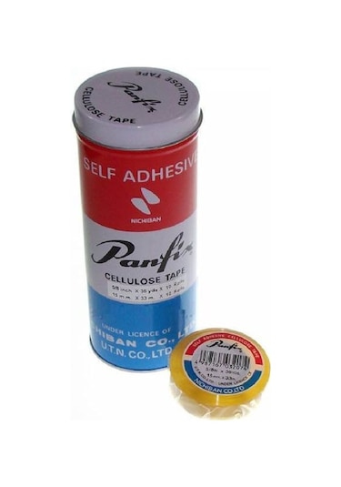 Panfix 15 Mm X 33 Metre Selofon Bant 10'lu Teneke Kutu 1