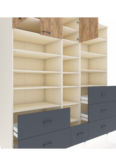 Kronos Dolap 17 Raflı 6 Çekmeceli 3 Kapaklı 220x59x243 Aytaşı-çam/antrasit Atlas Çam/antrasıt Kronos Dolap 17 Raflı 6 Çekmeceli 3 Kapaklı 220x59x243 Aytaşı-çam/antrasit Atlas Çam/antrasıt