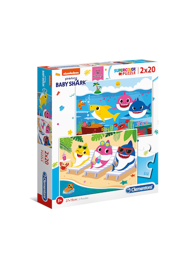 Clementoni 2 X 20 Parça Baby Shark Puzzle