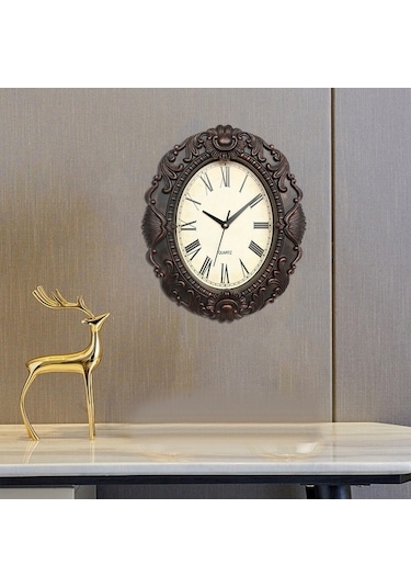 Pazly Suntek Siyah-bakır Siyah Sessiz Saatleri Saati Duvar Dekoratif Bakır 14'' & Kj Çok Renkli