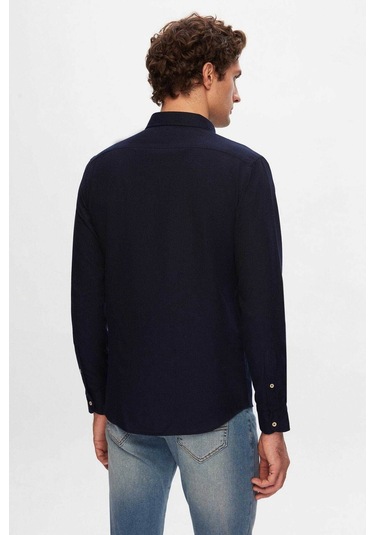 Ds Damat Slim Fit Mavi Düz Jean Kot Beş Cepli Likralı Yıkamalı Denim Pantolon 6HCJ3ORT00102 Mavi