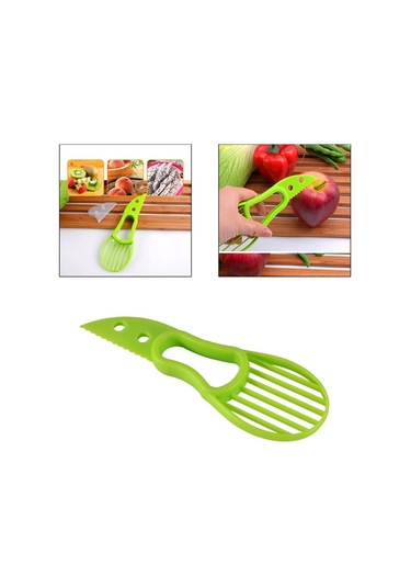 Suntek Magideal Avokado Dilimleyici 3'ü 1 Arada Kesici Çok Aletli Yeşil