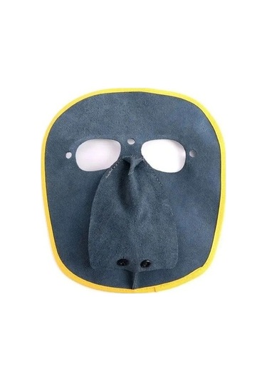 Tongxida Jialan Sığır Derisi Kaynak Maskesi Yüz Koruma Hafif Kafa Sırt