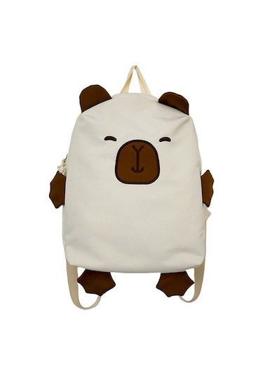 Moda Sevimli Kapibara Sırt Çantası Seyahat Çantası 87xxbo Beyaz