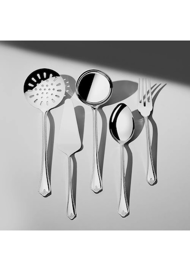 Nehir Fulya Sade 5 Parça Paslanmaz Çelik Servis Takımı