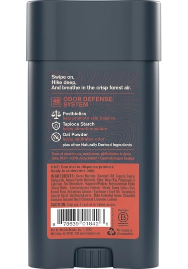 Every Man Jack Redwood Forest Alüminyumsuz Stick Deodorant 73gr
